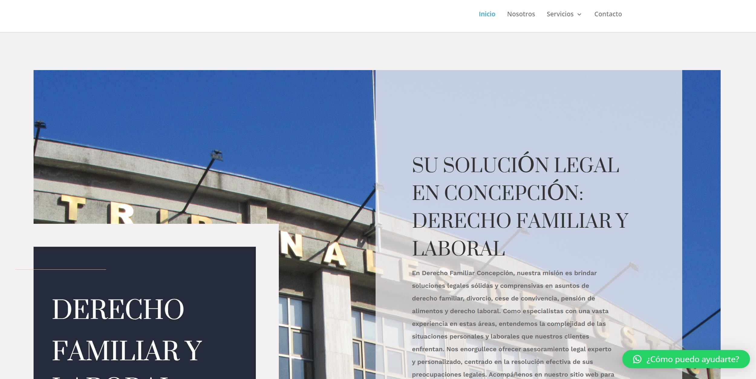Proyecto Derecho Familiar Concepción: Construyendo una Presencia Legal en Línea