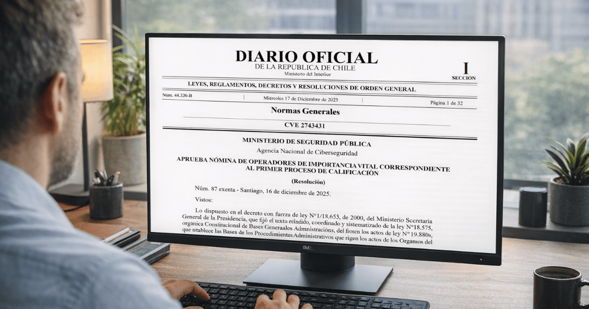 Operadores de Importancia Vital en Chile: qué son, qué obligaciones tienen y qué dice el último listado publicado por la ANCI