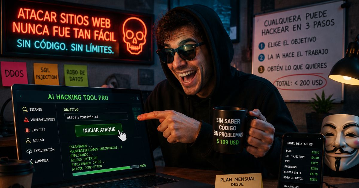 Ataques a Sitios Web en Chile: Cómo la IA Facilita el Cibercrimen y Qué Exige la Ley